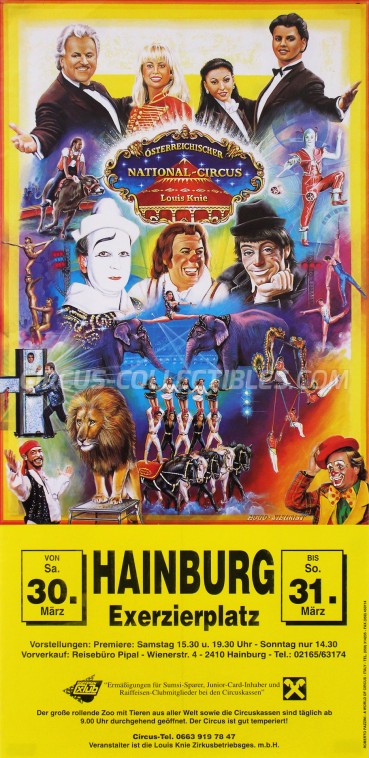 Louis Knie Circus Poster - Austria, 1996