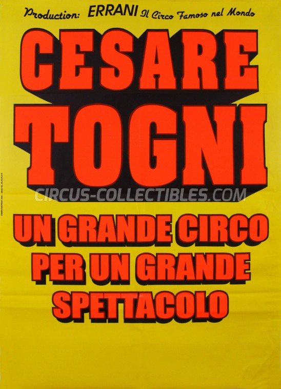 Cesare Togni Circus Poster - Italy, 2006