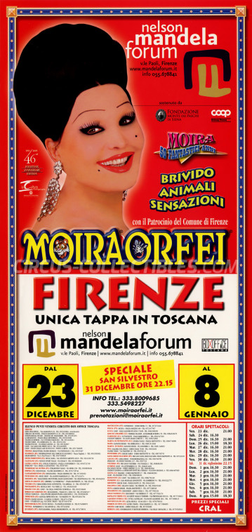 Moira Orfei Circus Poster - Italy, 2005