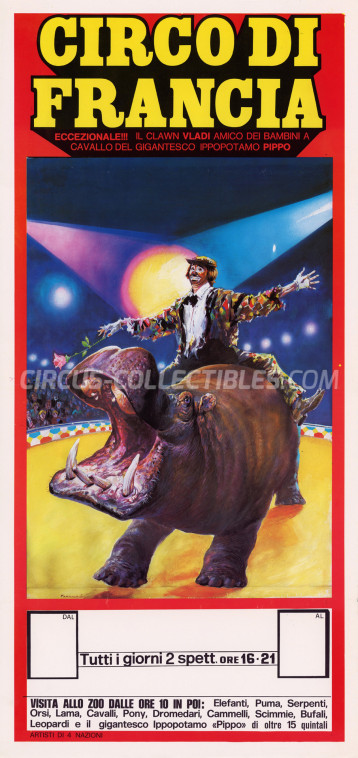 Circo di Francia Circus Poster - Italy, 1986