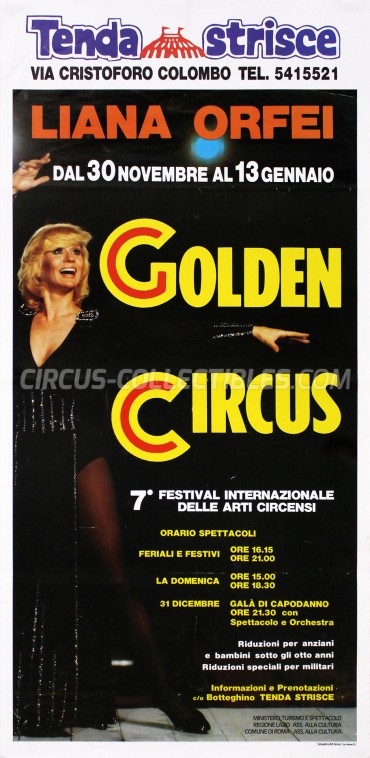 Liana Orfei Circus Poster - Italy, 1991