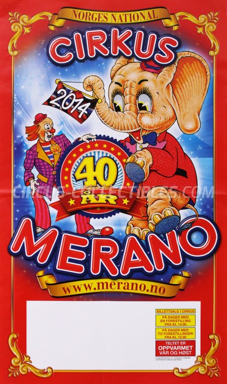 Merano Circus Poster - Norway, 2014