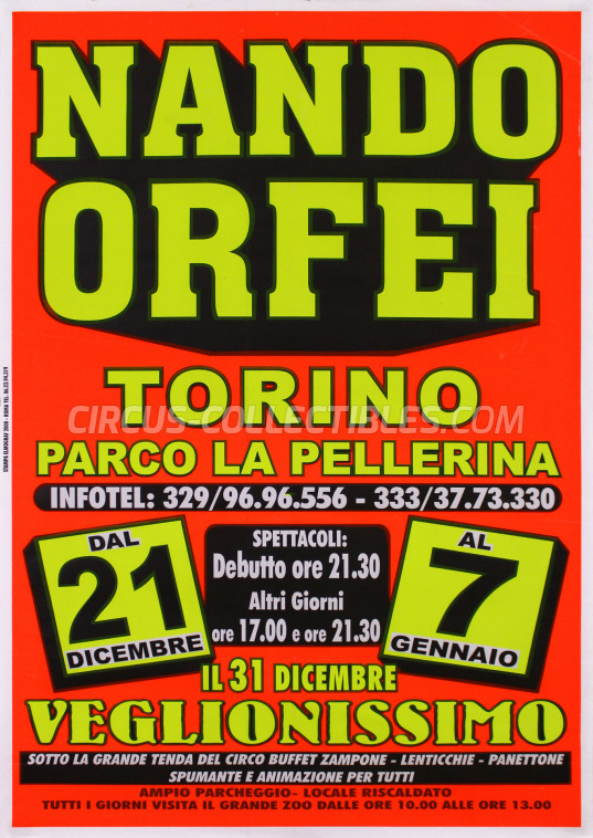 Nando Orfei Circus Poster - Italy, 2006