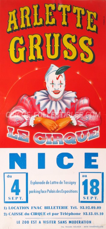 Arlette Gruss Circus Poster - France, 1996
