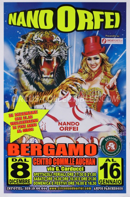 Nando Orfei Circus Poster - Italy, 2016