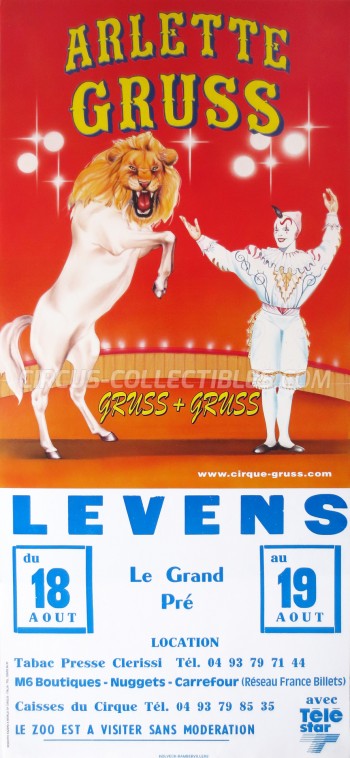 Arlette Gruss Circus Poster - France, 1998