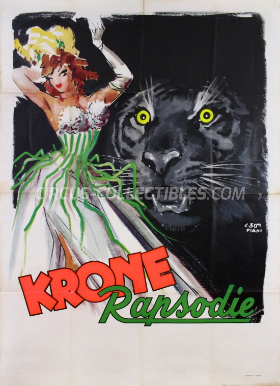 Krone Circus Poster - Germany, 1956