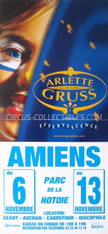 Arlette Gruss Circus Poster - France, 2002