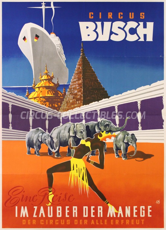 Busch Circus Poster - Germany, 1959