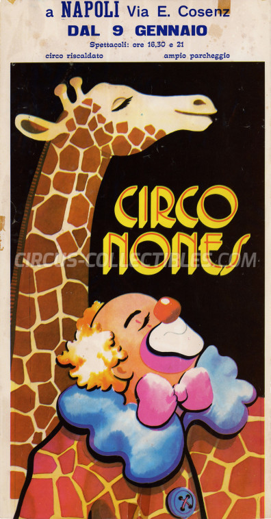 Nones Circus Poster - Italy, 1980