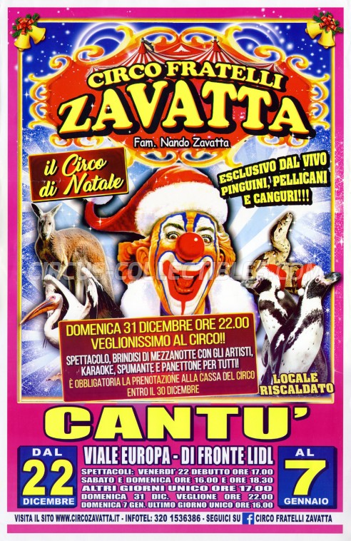 Fratelli Zavatta Circus Poster - Italy, 2017