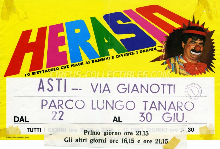 Herasio Circus Poster - Italy, 1994