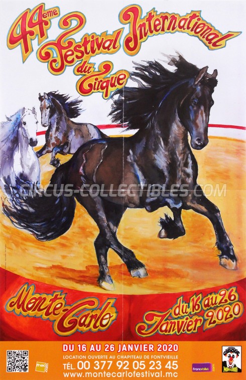 Festival International du Cirque de Monte-Carlo Circus Poster - Monaco, 2020
