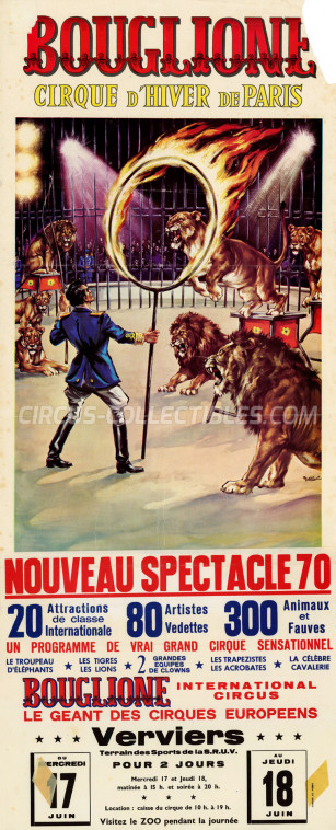 Bouglione Circus Poster - France, 1970