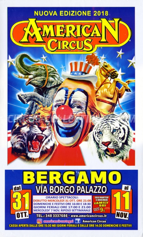 American Circus (Togni) Circus Poster - Italy, 2018