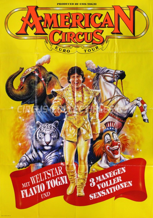 American Circus (Togni) Circus Poster - Italy, 1993