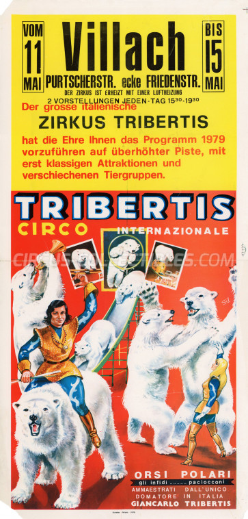 Tribertis Circus Poster - Italy, 1979