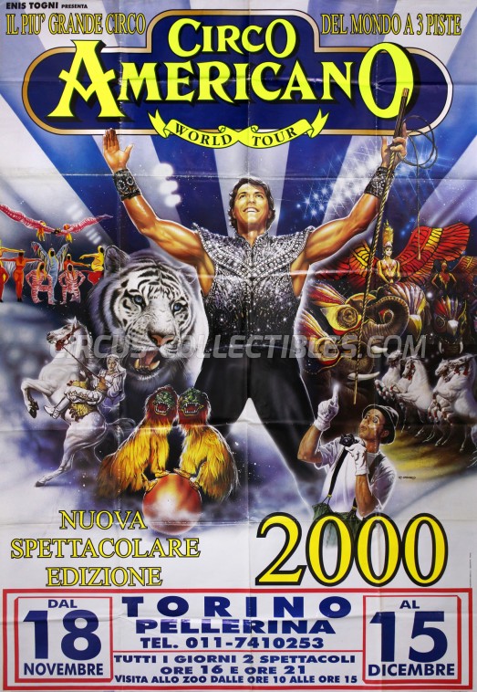 American Circus (Togni) Circus Poster - Italy, 1999