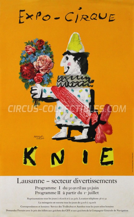 Knie Circus Poster - Switzerland, 1964