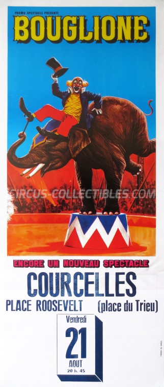 Alexandre Bouglione Circus Poster - Belgium, 1987