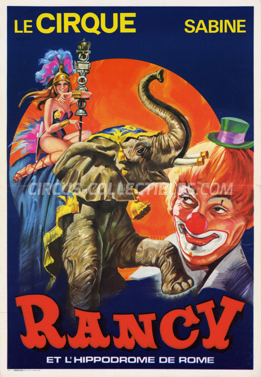 Sabine Rancy Circus Poster - France, 1976
