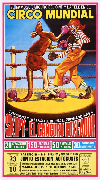 Mundial Circus Poster - Spain, 1981