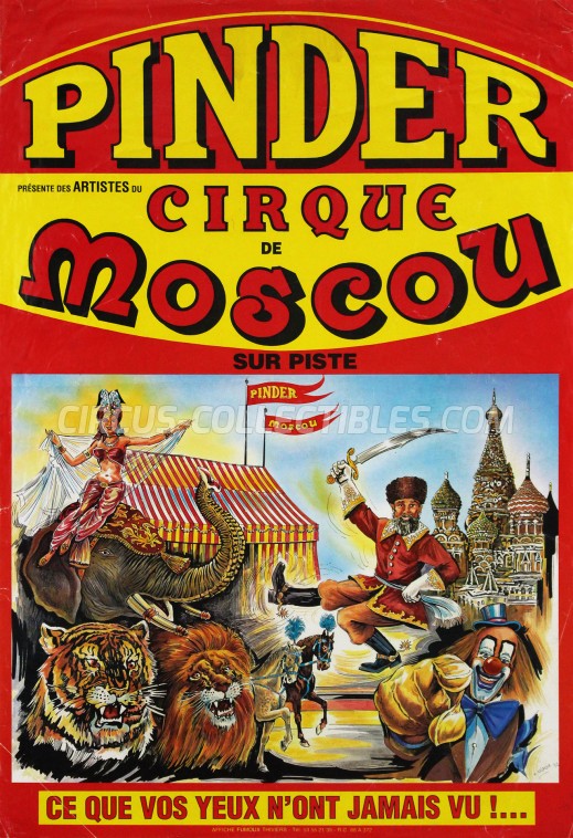 Pinder Circus Poster - France, 1992