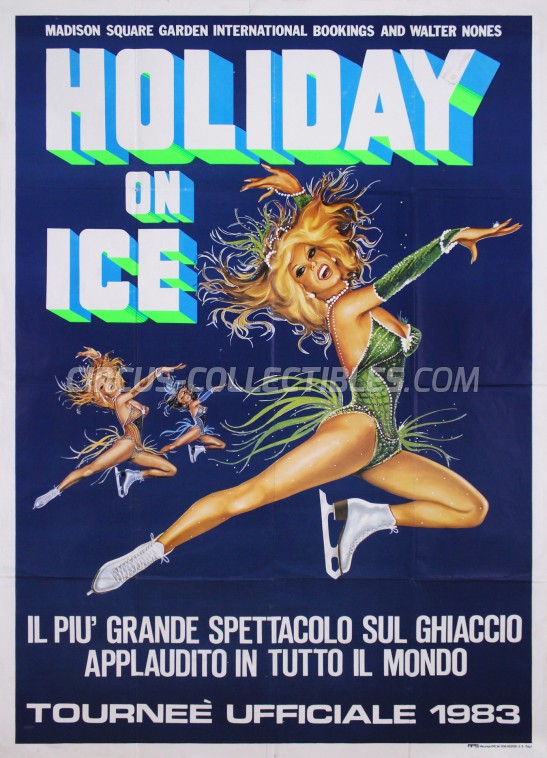Holiday On Ice Circus Poster - USA, 1983