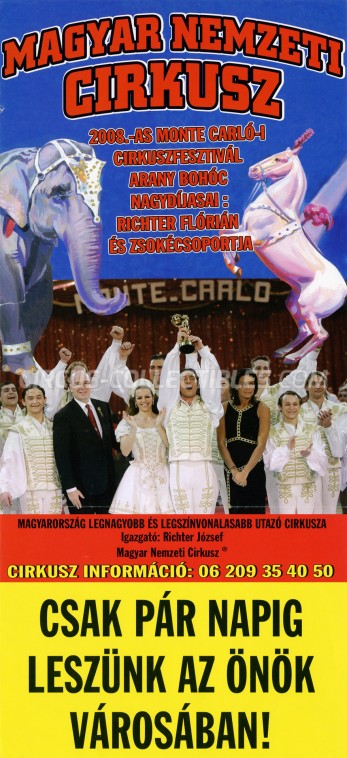 Magyar Nemzeti Circusz Circus Poster - Hungary, 2008