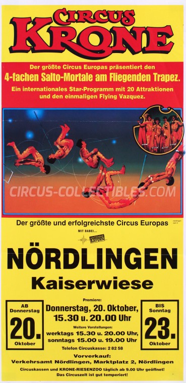 Krone Circus Poster - Germany, 1994