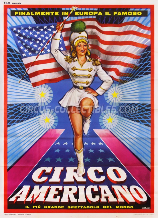 American Circus (Togni) Circus Poster - Italy, 1965