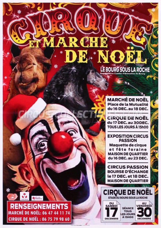 Cirque de Noël Circus Poster - France, 2016
