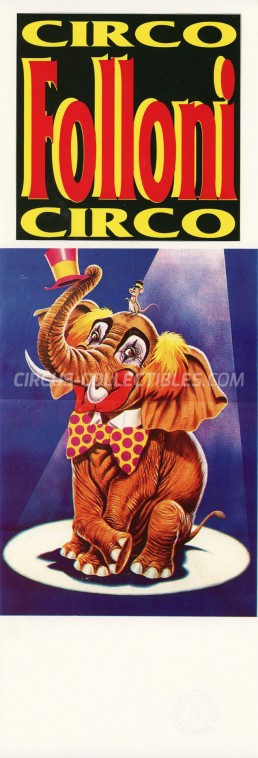 Folloni Circus Poster - Italy, 1990