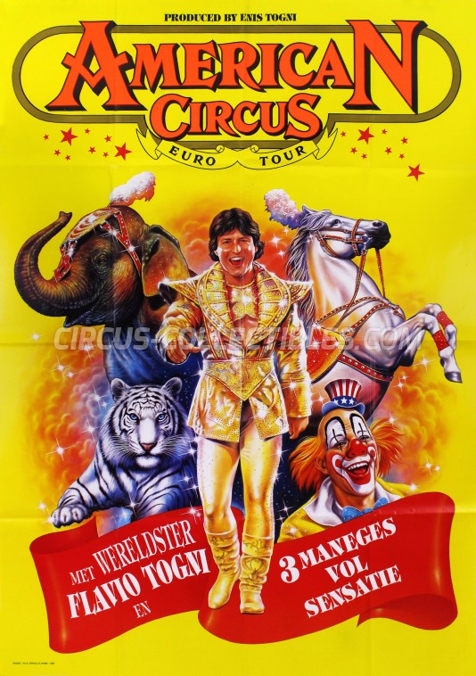 American Circus (Togni) Circus Poster - Italy, 1993