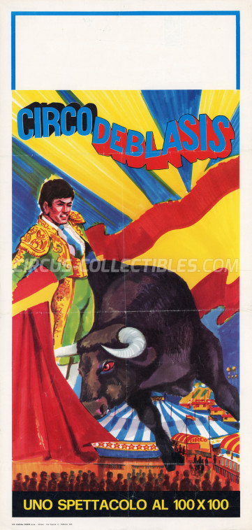 De Blasis Circus Poster - Italy, 1975