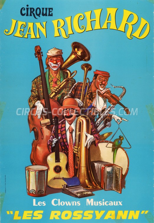 Jean Richard Circus Poster - France, 1974