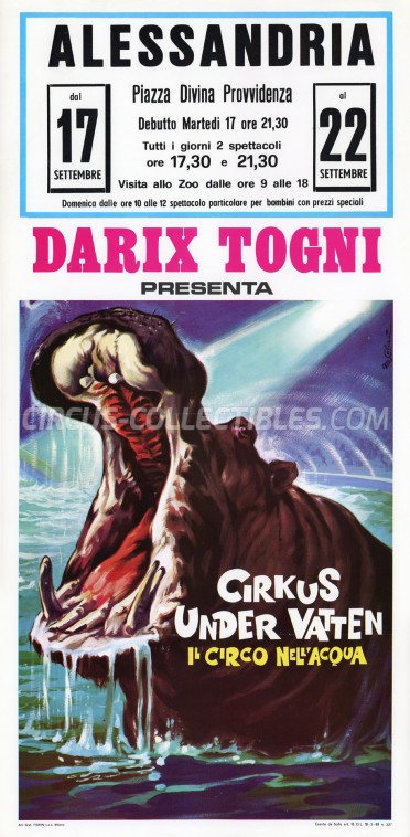Darix Togni Circus Poster - Italy, 1974