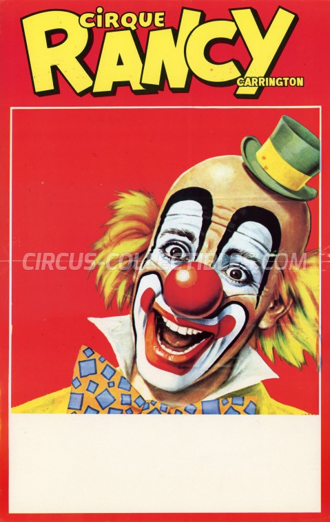 Rancy Carrington Circus Poster - France, 1982