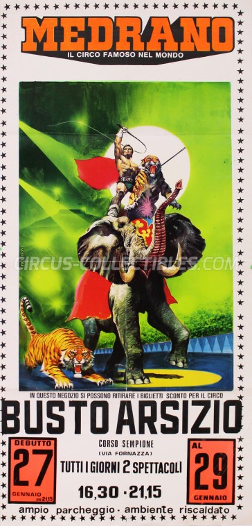 Medrano (Casartelli) Circus Poster - Italy, 1986