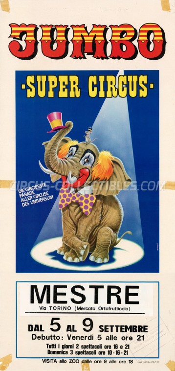 Darix Togni Circus Poster - Italy, 1975