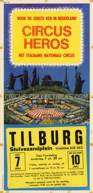 Heros Circus Poster - Italy, 1966