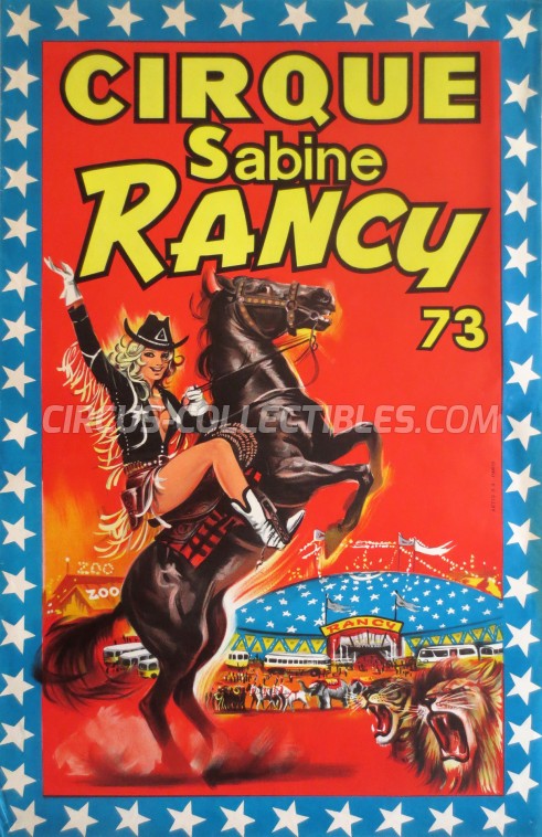 Sabine Rancy Circus Poster - France, 1973