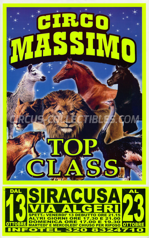 Massimo Circus Poster - Italy, 2017