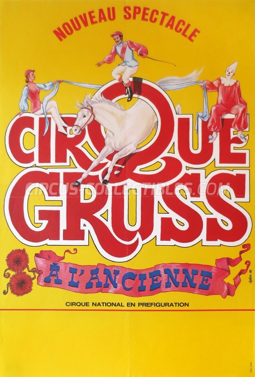 Alexis Gruss Circus Poster - France, 1982