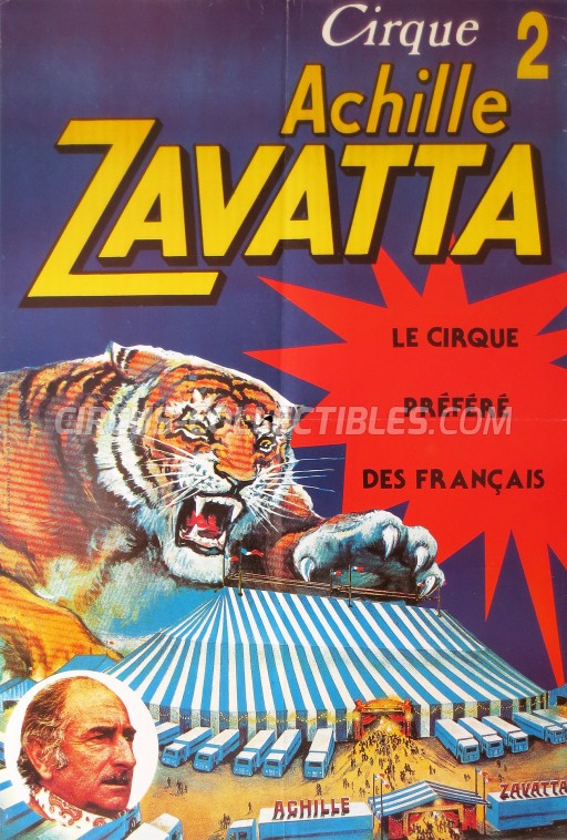 Achille Zavatta Circus Poster - France, 0