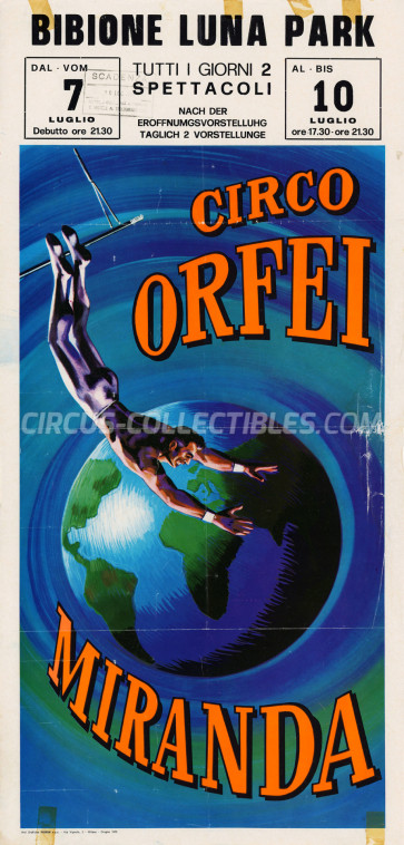 Miranda Orfei Circus Poster - Italy, 1979