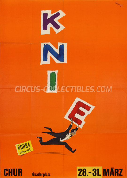 Knie Circus Poster - Switzerland, 1963