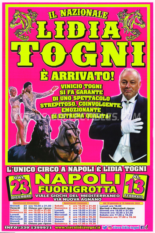 Lidia Togni Circus Poster - Italy, 2021