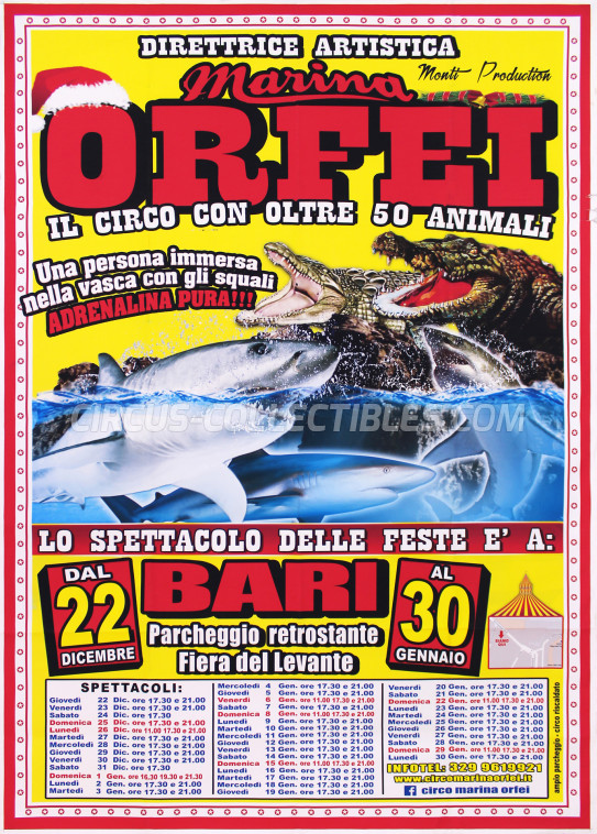 Marina Orfei Circus Poster - Italy, 2016