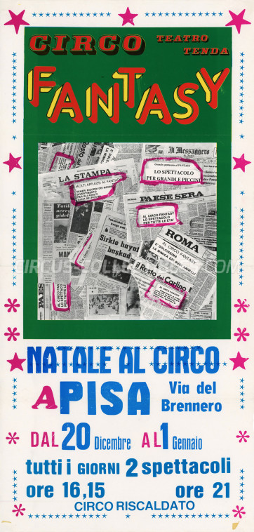 Fantasy Circus Poster - Italy, 1985